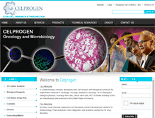 Tablet Screenshot of celprogen.com